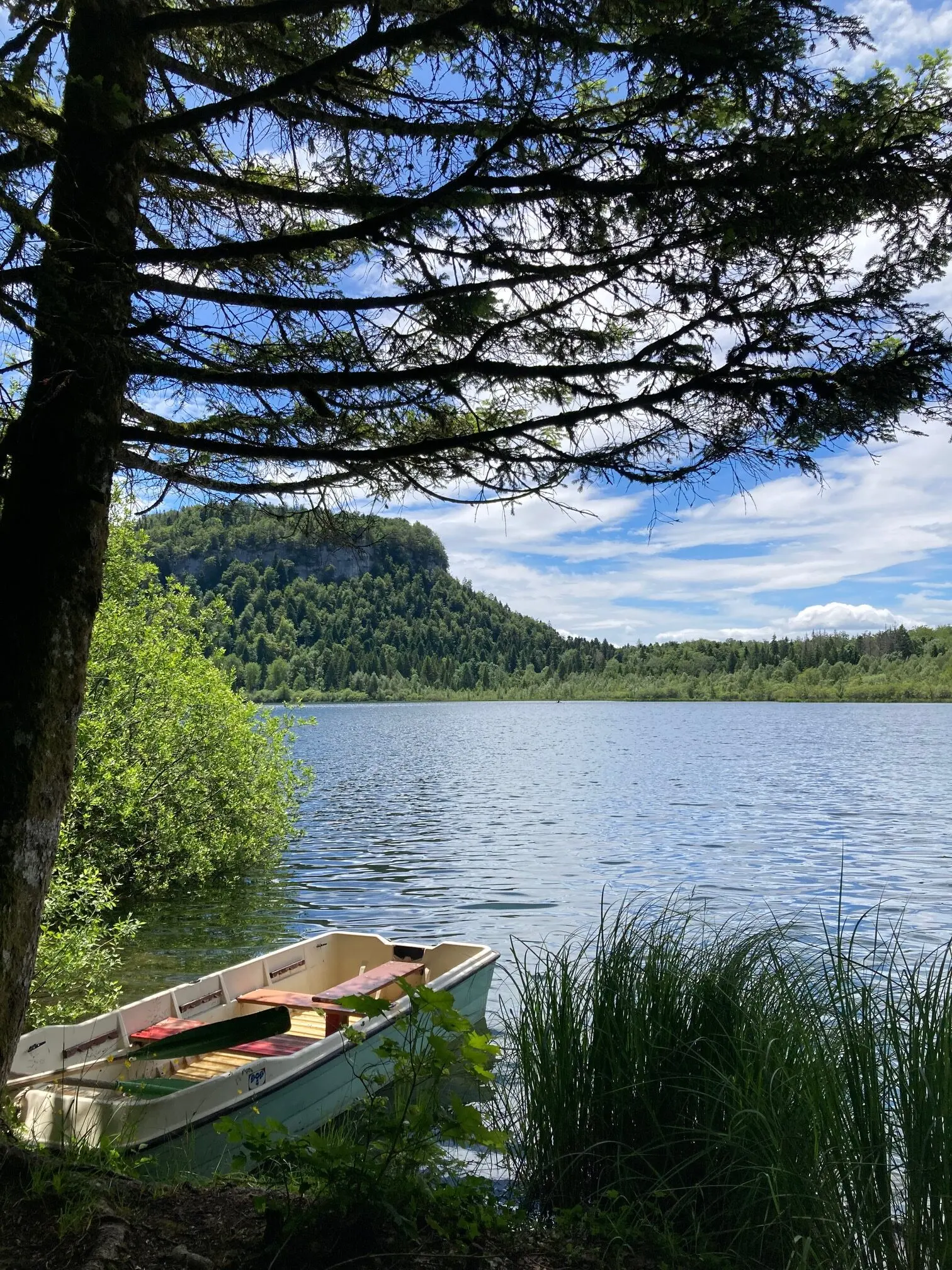 Lac de Bonlieu dans le Jura